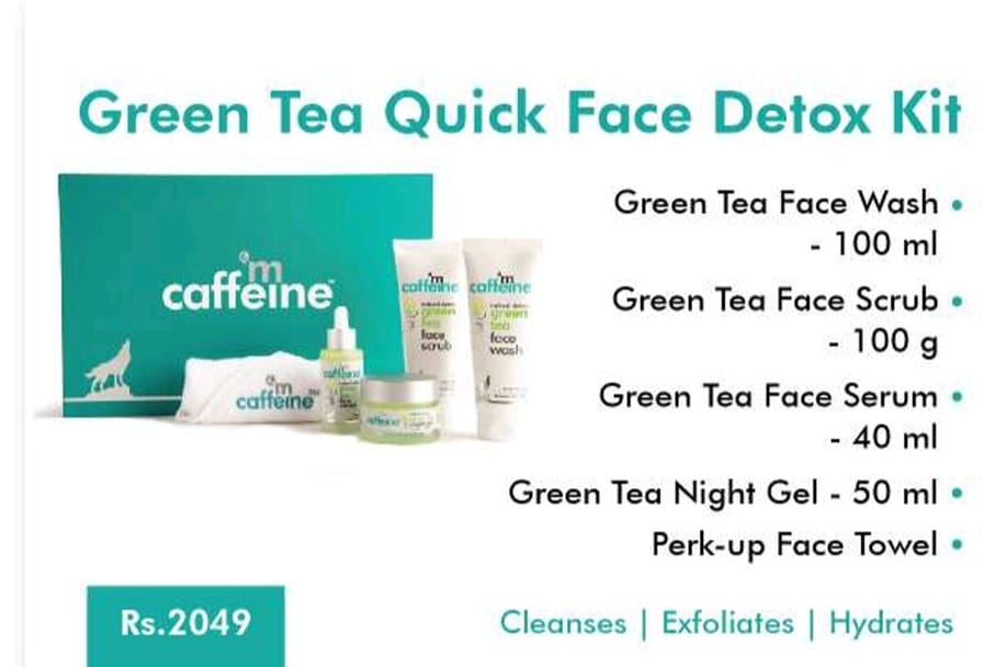 green tea quick face detox kit